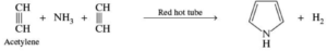 Synthesis/Preparation of Pyrrole from Acetylene