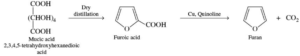 Synthesis of Furan from Mucic Acid