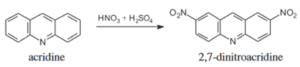 Electrophilic Substitution Reactions of Acridine