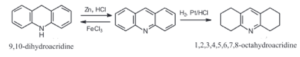 Reduction reactions of Acridine